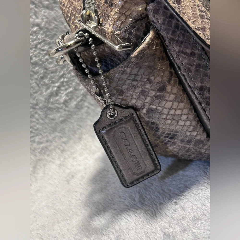 Coach Campbell Exotic Leather Python Crossbody Bag - Picture 7 of 14